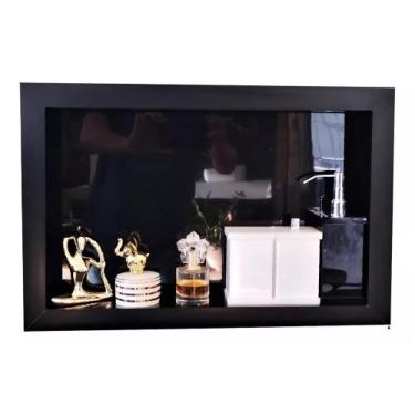 Imagem de Nicho de Sobrepor 56x36 cm em Porcelanato para Banheiro  Acompanha kit