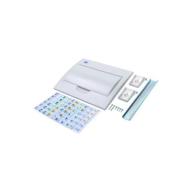 Imagem de Kit Reposição Tampa Do Quadro De Distribuicao Embutir Branca 12 Minidisjuntores - Weg