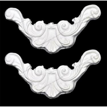 Imagem de Aplique Cantoneira Colonial Pequena 7x2 R0011 Resina - ATACADÃO DO ART