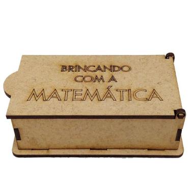 Imagem de Jogo da Memória Brincando com a Matemática para Toda Família Mdf Madei