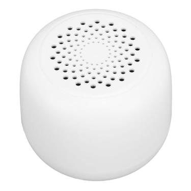 Imagem de Alto-falante Sem Fio Leve Mini Alto-falante Suporte Cartão u Disco Longa Vida útil da Bateria Som Estéreo para Casa para Festa para Viagens (Branco)