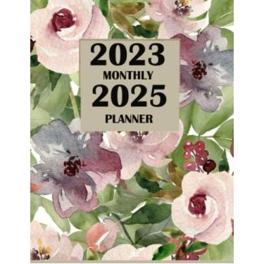 Imagem de 2023-2025 Monthly Planner: 3 Year Monthly Planner with Classic Flower Design, Federal Holidays & More.