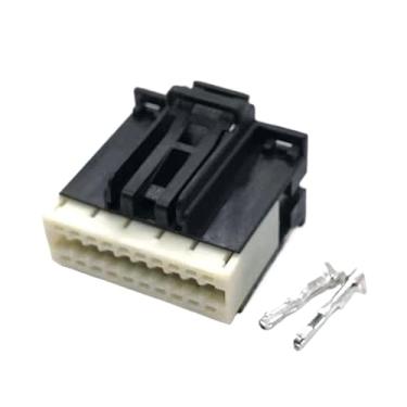 Imagem de 34729-0200 20 Pinos 347290200 Conector Automático 360 ° Plugue Do Chicote De Fios Da Câmera Conexão De Cabo Elétrico De Carro Fêmea(10 Sets)