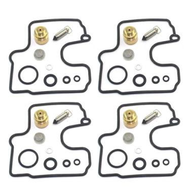Imagem de Kit de reparo de carburador de motocicleta assento de válvula de agulha flutuante peças de reconstrução de carburador para XVZ1300 XVZ13 XVZ 1300 13 (1SET)