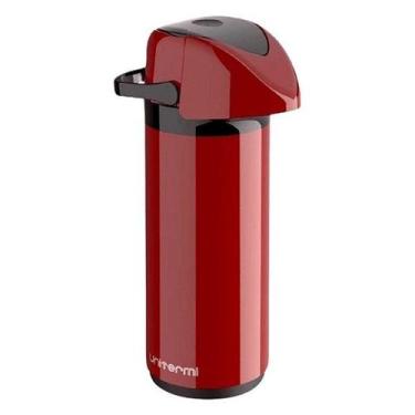 Imagem de Garrafa Térmica 1L Verona Unitermi Café Leite Chá Vermelha - Sem Marca