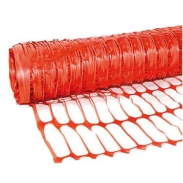 Imagem de Tela Tapume Laranja Cerquite Para Obras Construção 1,20x50m