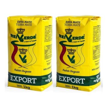 Imagem de 2 Erva Mate Chimarrão REI VERDE EXPORT TRADICIONAL UY 1kg