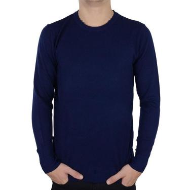 Imagem de Blusa Masculina Broken Rules Sueter Tricot Marinho - 590200-Masculino
