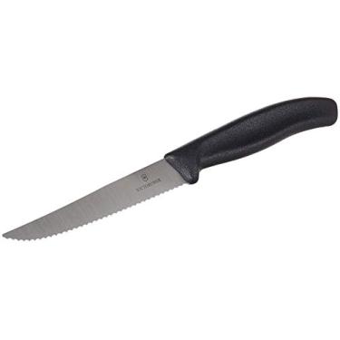 Imagem de Conjunto de facas de bife clássicas suíças Victorinox, 11 cm, preto