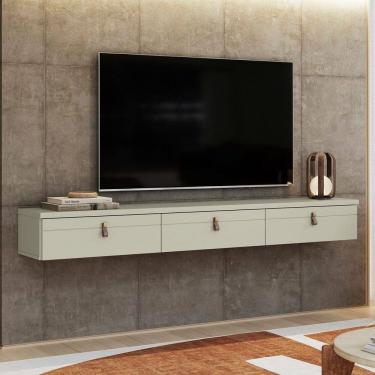 Imagem de Rack Suspenso para Tv até 65 Polegadas 180cm Line OFF WHITE BEGE AC