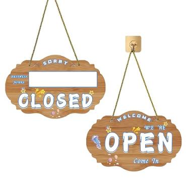 Imagem de Quadros de mensagens e placas de mensagens (amarelo, S-aberto-fechado-horário comercial)