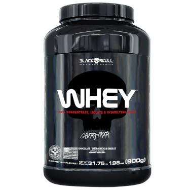 Imagem de Whey protein black skull - 900G (wpi, wpc, wph) Sabor Chocolate