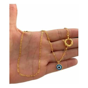 Imagem de Colar Banhado a Ouro 10 Milésimos Cordão 50cm Tojoia18k - Vip Jóias Ri