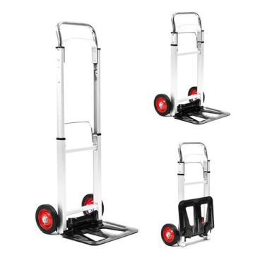 Imagem de Carrinho Carga Dobrável Profissional Multiuso Metal 100kg - IDEIA+PRO