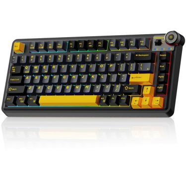 Imagem de Teclado para jogos leobog x Aula AU75 Tri-Mode BT5.0/2.4G/USB-C