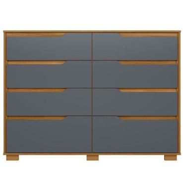 Imagem de Cômoda Gaveteiro Georgia Freijó Cinza - Moval