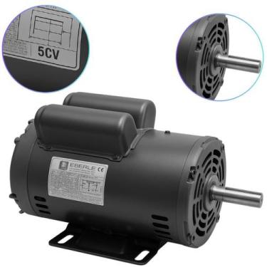 Imagem de Motor Monofásico Serra Circular 5Cv Alta Rotação Bivolt - Eberle Mecos
