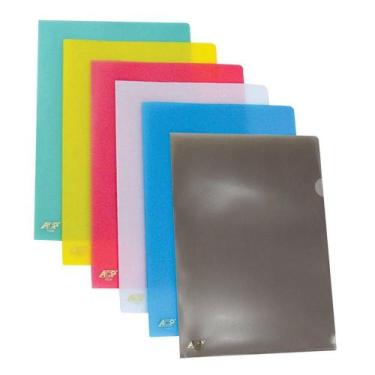 Imagem de Pasta ACP Em L 220 X 310 mm A4 Pacote com 10 Unidades Cores, Crystal