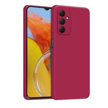 Imagem de Capa Compatível Motorola Edge 40 Neo Silicone Aveludada Premium (MARSALA)