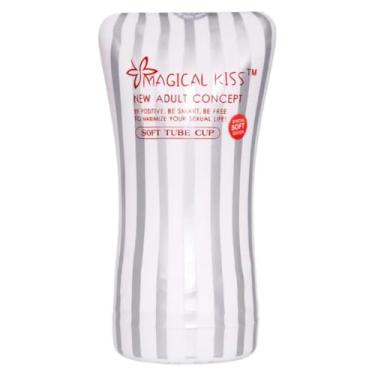 Imagem de Masturbador Magical Kiss Pocket Cyber Skin Texturas Realistas, Discreto, Prazer Intenso [BRANCO]