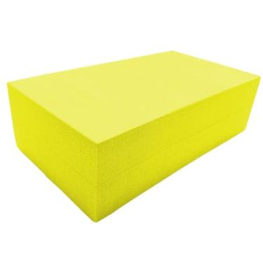 Imagem de Kit 4 Blocos de Yoga e Pilates 23x13x7cm Resistente Ams Eva (Amarelo, 23x13x7cm)