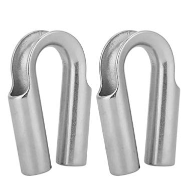 Imagem de 304 Tubo de aço inoxidável Tuba de tambor de tambor Acessórios de passeios de barco de alta resistência Resistente a corrosão resistente a instalação Proteção Cabo de aço de corda (6mm 2pcs)