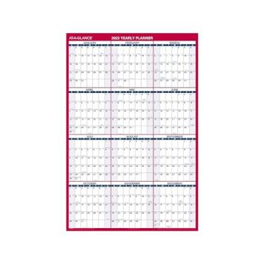 Imagem de Calendário apagável 2023, planejador de parede apagável a seco da AT-A-GLANCE, 122 cm x 81 cm, Jumbo, Vertical/Horizontal, Reversível (PM32628)