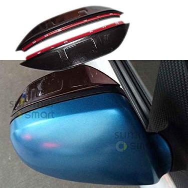 Imagem de SHIFENG Para Mercedes-benz Smart fortwo forfour 451 espelho retrovisor de carro capa de chuva acessórios à prova de chuva acabamento externo