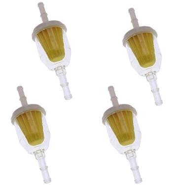 Imagem de Holdwell 4 peças de filtros de combustível compatíveis com o carrinho Club Car 1013684 1014522 102003201 E-Z-GO 72084-G01