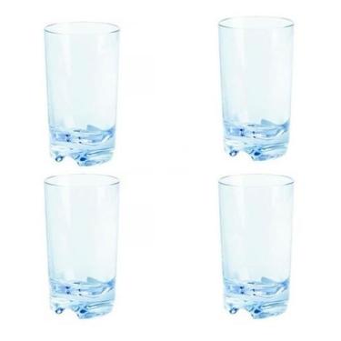 Imagem de Kit 4 Copos De Policarbonato Resistente Náutico Barco 370ml - Nauparts