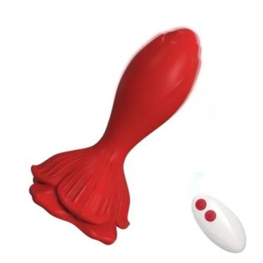 Imagem de Plug Anal Rosebud 9 Modos De Vibração Com Controle Remoto Relaxamento Erótico Prazer Intenso