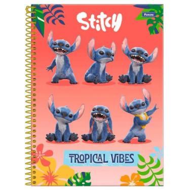 Imagem de Caderno Universitário 1x1 80 Fls C.D. Foroni - Stitch Movie 2