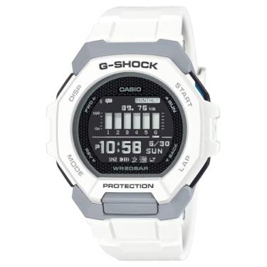 Imagem de Casio Pulseira masculina G-Shock de bio-resina GBD-300-7DR, branca, 48,9 × 47,4 × 14,9 mm, pulseira, Branco/preto, 48.9 × 47.4 × 14.9 mm, alça
