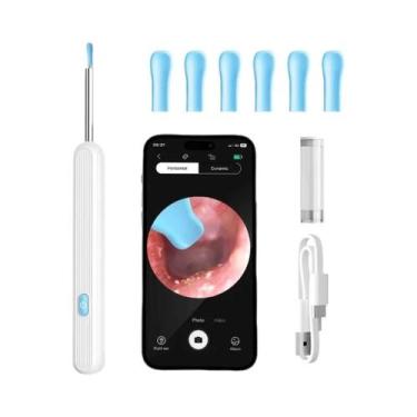 Imagem de Limpador De Ouvido Sem Fio Com Luz LED, Otoscópio De Alta Precisão Par