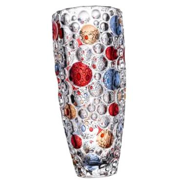 Imagem de IEUDNS Vaso de vidro para flores, arranjo de flores, recipiente floral moderno, vaso decorativo para sala de estar, prateleira, decoração, L