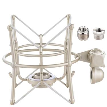 Imagem de Xereizo Suporte Antichoque Para Microfone, Universal De Metal Gravação, Compatível Com Muitos Microfones Condensadores, Como At2020 Mxl 770 990 Samson C01 Rode Nt1-A Neumann U87 Etc.