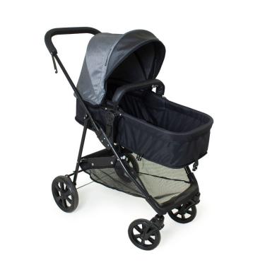 Imagem de Carrinho De Bebê Galzerano Napoli Preto Com Cinza