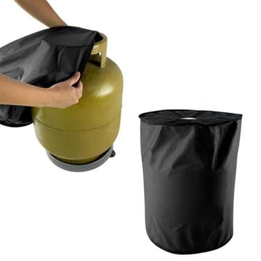 Imagem de Capa Protetora para Botijão de Gás 13Kg em Napa Preta