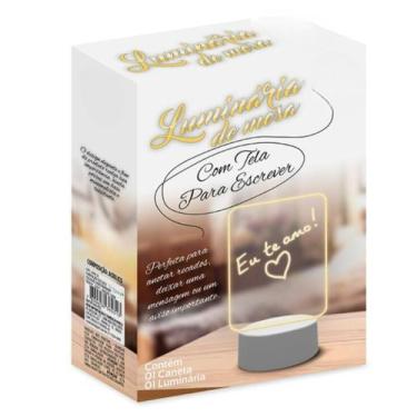 Imagem de Kit 3 Porta Recados Personalizados com Luz Led de Escrever - zein