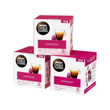 Imagem de Combo de Cápsulas Dolce Gusto Espresso 10 cápsulas - 3 caixas - Dolce 