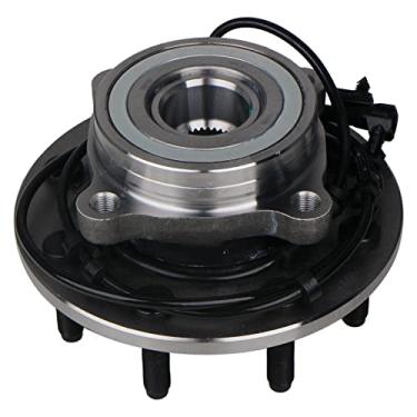 Imagem de KUSATEC 515063 Rolamento de roda dianteira e conjunto de cubo adequado para Dodge Ram 2500 3500 2003 2004 2005, 8 parafusos de pinos com ABS