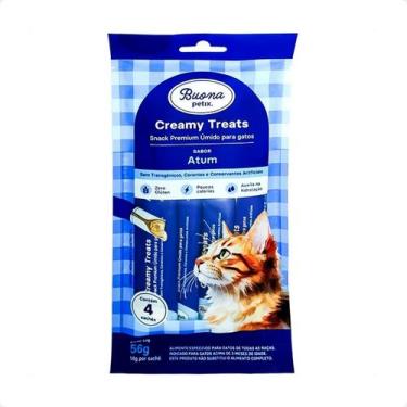 Imagem de Sachê Sabor Atum - 56G Para Gatos Buona Petix Creamy