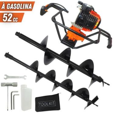 Imagem de KIT Perfurador de Solo Vulcan Trent VPS520 2T 52CC 2,5CV Com Broca 80x