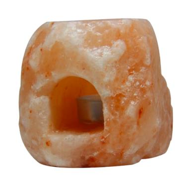 Imagem de Porta Vela C/Janela Terapêutica Sal Rosa do Himalaia