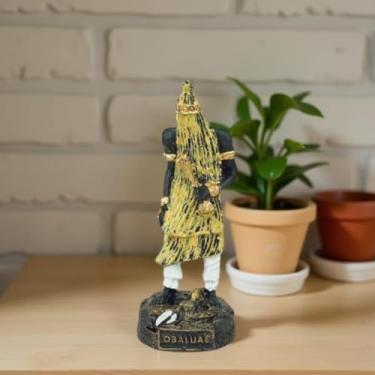 Imagem de Imagem Obaluaê orixá umbanda candomblé resina 15 cm