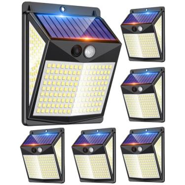 Imagem de ECGER Sensor De Movimento Externo Solar Lights - Lâmpadas Detectoras Para Áreas Externas, 238 Leds Com Iluminação Ângulo 300° E 3 Modos Iluminação, Ip65 À Prova D'Água, Jardim, Pátio Quintal Energia
