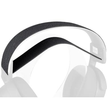 Imagem de SOULWIT Faixa de Cabeça Flexível de Tecido de Reposição para SteelSeries Arctis 7/7+/7X/7X+/7P/7P+/9/9X/Pro/Prime Fones de Ouvido, Almofada de Faixa de Cabeça para Reparo - linha Preto