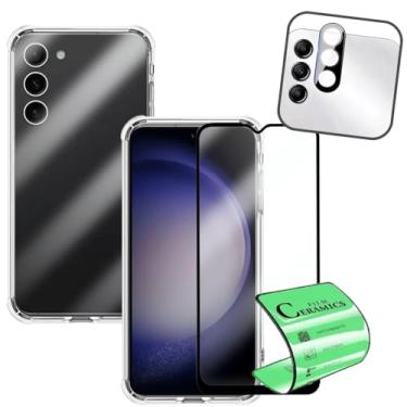 Imagem de Película de Cerâmica 9D para Galaxy S23 com Capa Anti Impacto e Proteção para Câmera