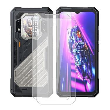 Imagem de HGJTFANY [1 unidade] Protetor de tela Cubot KingKong X, película de vidro temperado com dureza 9H, antiarranhões, sem bolhas, película protetora para Cubot KingKong X (6,58 polegadas)