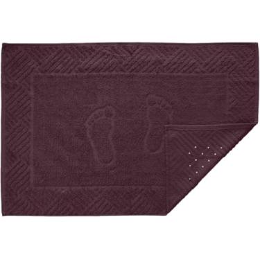 Imagem de Toalha/Tapete Piso Pezinho100% Algodão com Antiderrapante - Teka - Uva